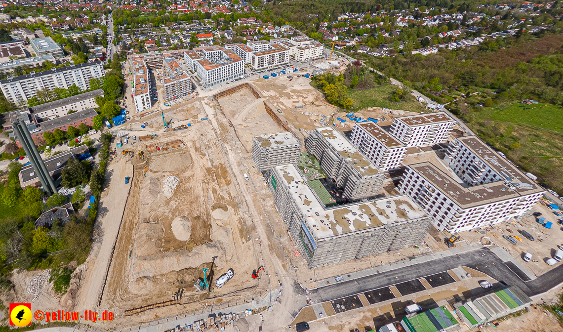 04.05.2023 - Luftbilder vom Alexisqaurtier und Pandion Verde in Neuperlach
